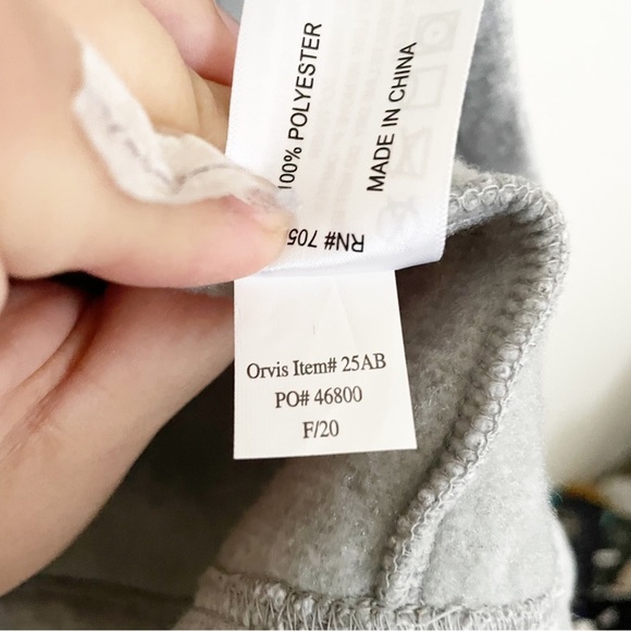 Orvis Women’s Snap Neck Sweater Fleece Pullover Size Small Gray NWT - Picture 4 of 8